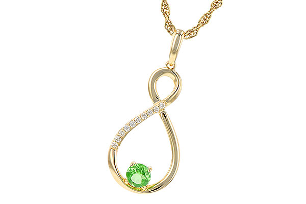 G190-71786: NECK .25 GREEN GARNET .30 TGW