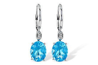 G190-72641: EARR 3.70 TW BLUE TOPAZ 3.75 TGW (9x7MM BT)