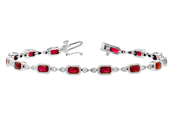 G273-39986: BRACELET 4.50 RUBY 4.82 TGW