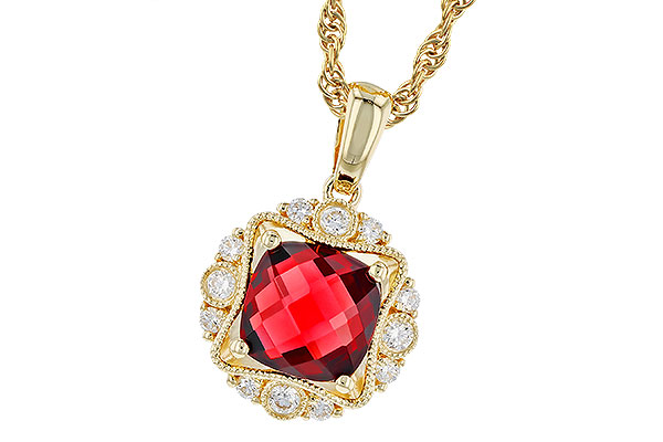 G274-29950: NECK 1.70 GARNET 1.85 TGW