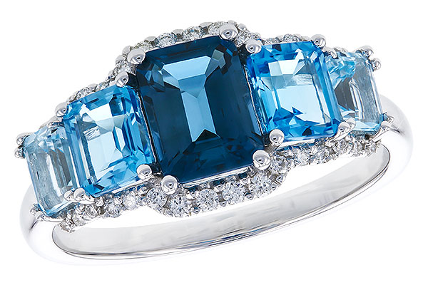 G274-30895: LDS RG 2.15 TW BLUE TOPAZ 2.30 TGW