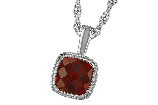 G274-33632: NECKLACE 1.22 CT GARNET