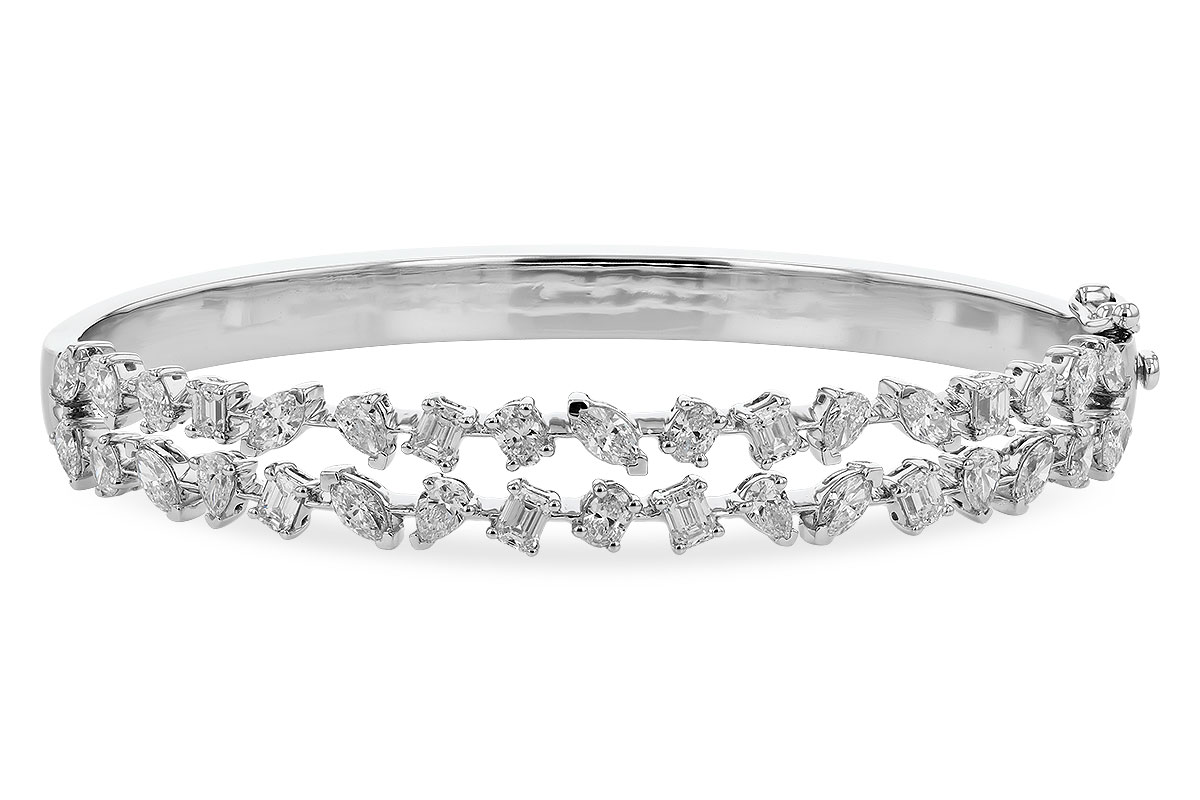G274-35450: BANGLE 3.50 TW FANCY CUT DIAS