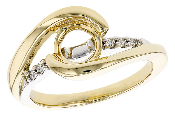 G274-36350: LDS SEMI DIA RG .09 TW (FOR 1CT BR)