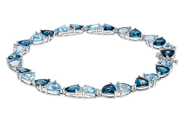 G275-20877: BRACELET 12.20 BLUE TOPAZ 12.50 TGW (7")