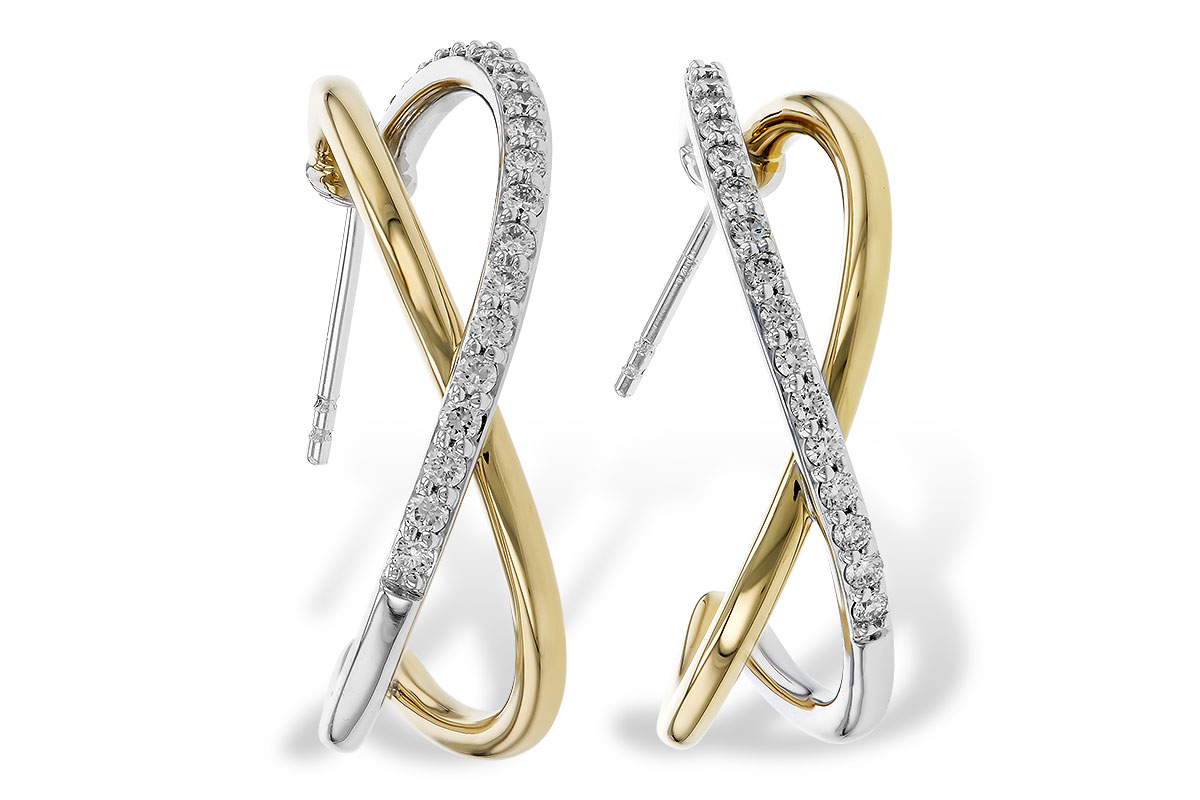 G275-20895: EARRINGS .50 TW