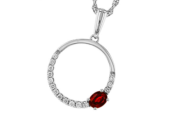 G275-21741: NECKLACE .26 RUBY .41 TGW