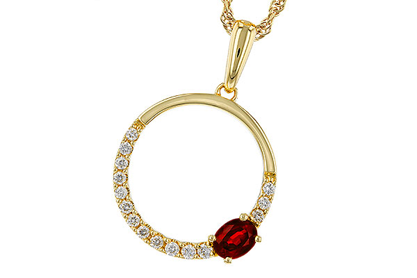 G275-21741: NECKLACE .26 RUBY .41 TGW