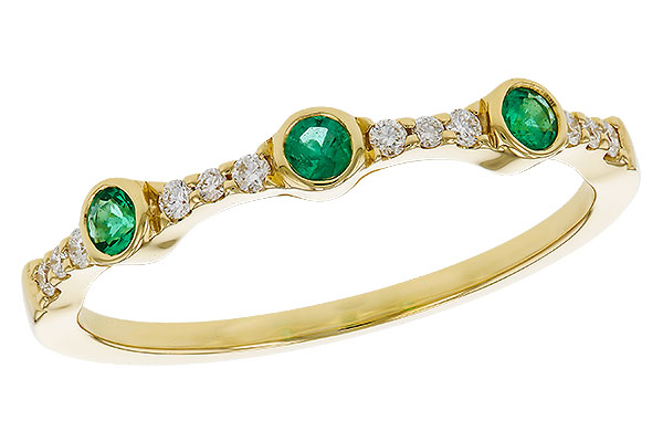 G275-21768: LDS WED RG .11 EMERALD .20 TGW
