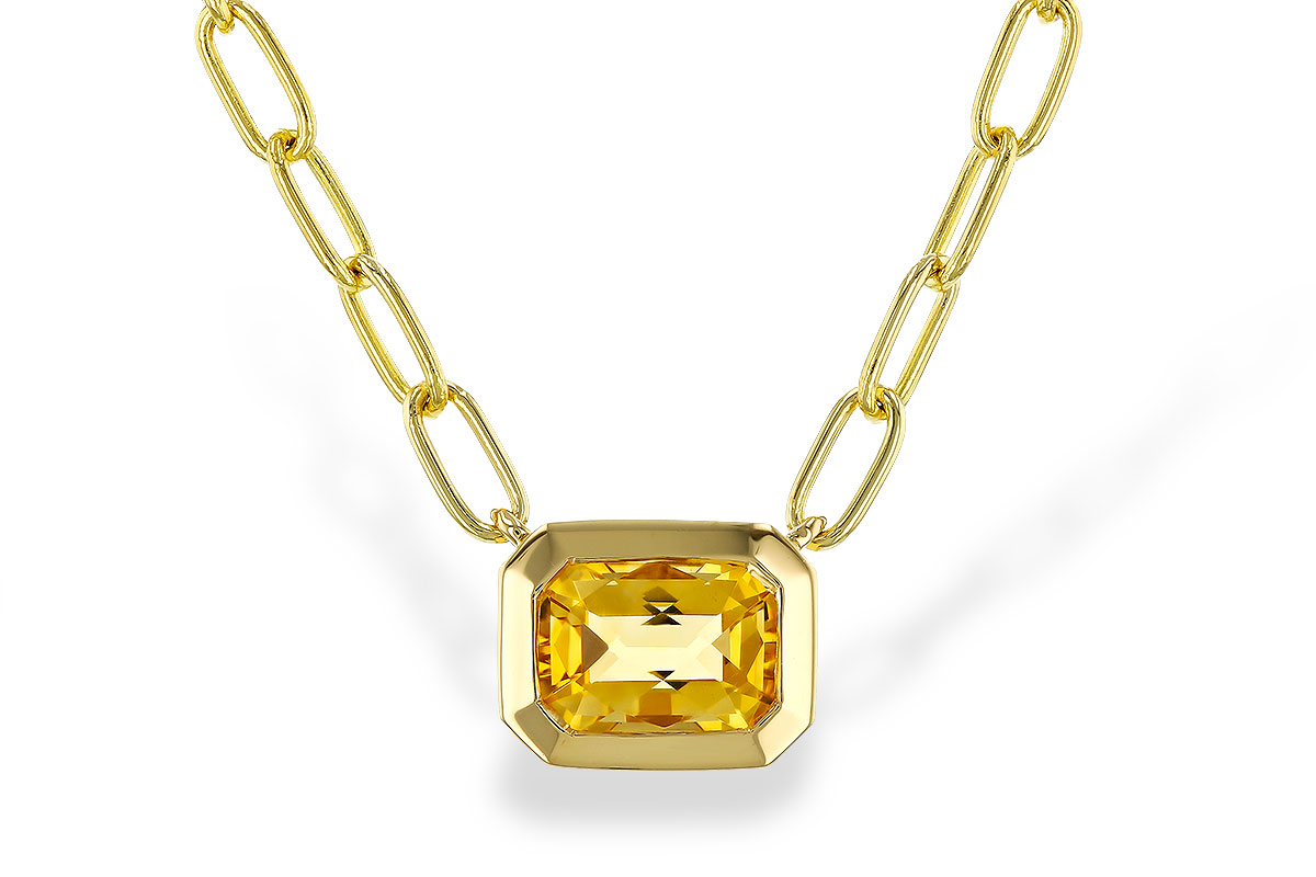 G275-24523: NECKLACE .86 CITRINE (18")