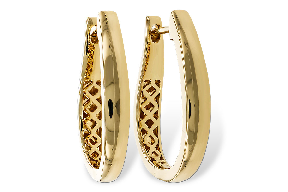 G275-24532: GOLD EARRINGS (22MM)