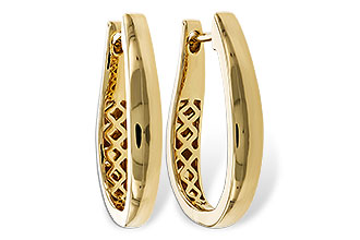 G275-24532: GOLD EARRINGS (22MM)