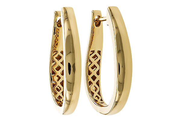 G275-24532: GOLD EARRINGS (22MM)