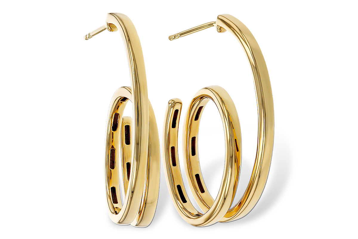 G275-24541: GOLD EARRINGS (30MM)