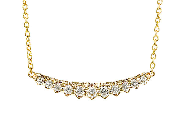 G275-25432: NECKLACE .50 TW (18")
