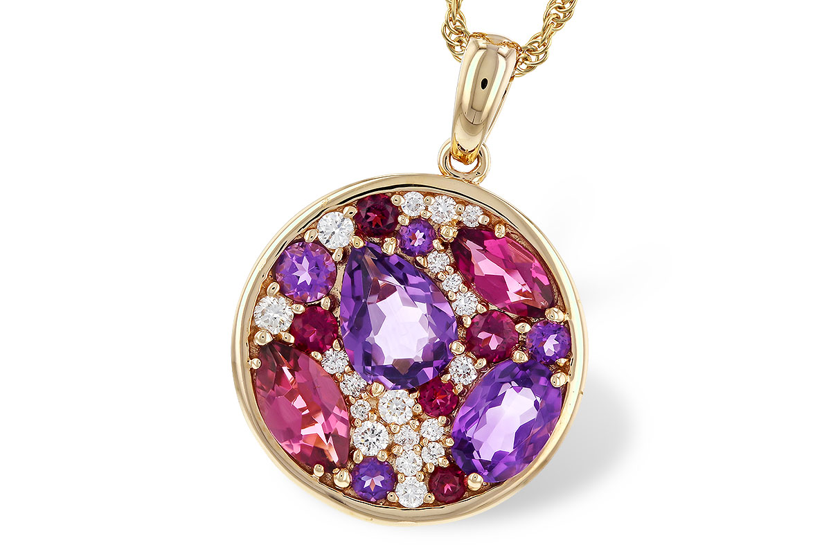 G275-25450: NECK 1.83 TW SEMI-PRECIOUS (P.TOUR, AMY) 2.00 TGW