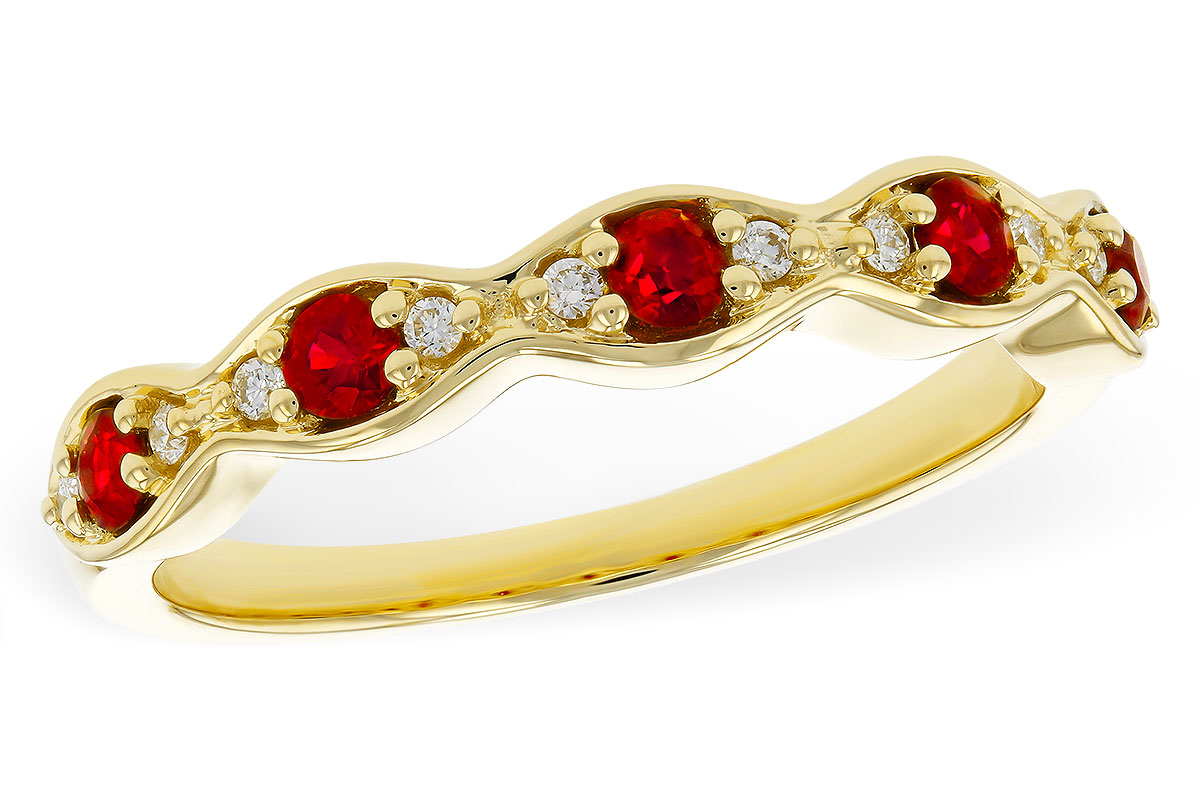 G275-27204: LDS WED RG .28 RUBY .34 TGW