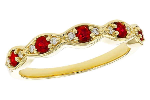 G275-27204: LDS WED RG .28 RUBY .34 TGW