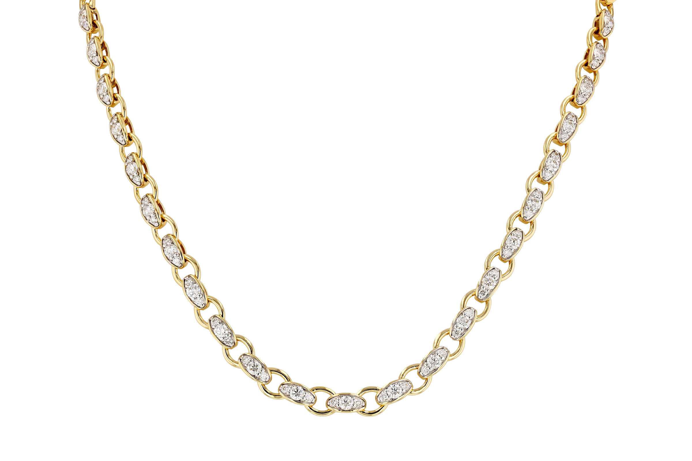 G276-11741: NECKLACE 3.18 TW (17.25")