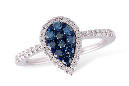 H187-09032: LDS DIA RG .23 BLUE DIA .49 TW
