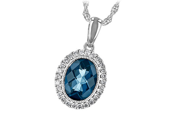 H189-74468: NECK 1.28 LONDON BLUE TOPAZ 1.41 TGW