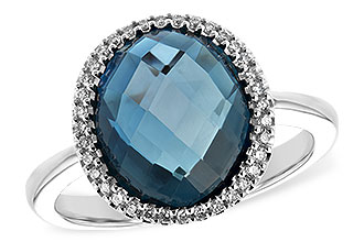 H189-75377: LDS RG 5.31 LONDON BLUE TOPAZ 5.45 TGW