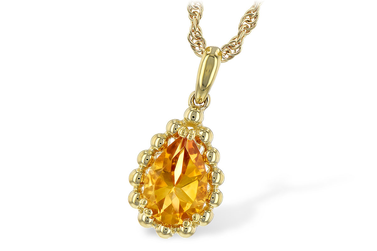 H189-77250: NECKLACE 1.06 CT CITRINE