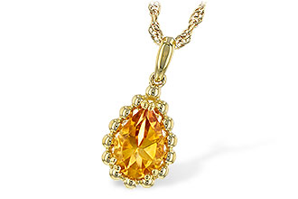 H189-77250: NECKLACE 1.06 CT CITRINE