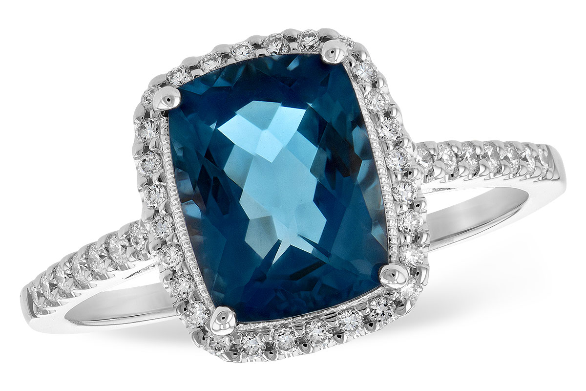 H189-81804: LDS RG 2.42 LONDON BLUE TOPAZ 2.62 TGW