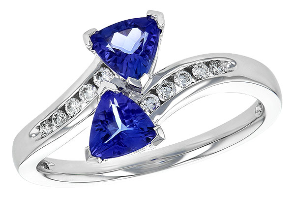 H190-64541: LDS RG .77 TW TANZANITE .90 TGW