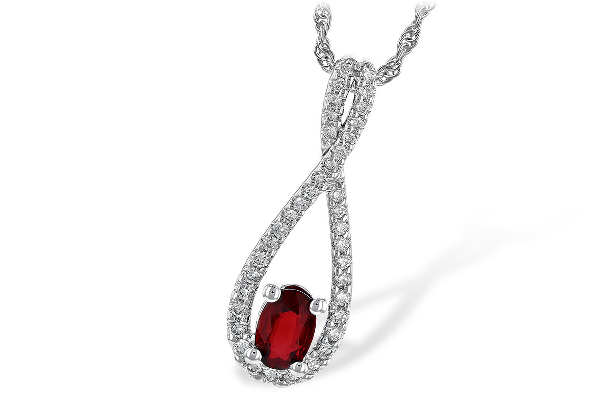 H190-66304: NECK .50 RUBY .74 TGW