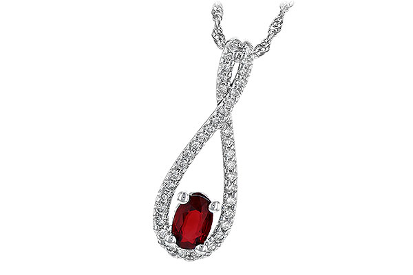 H190-66304: NECK .50 RUBY .74 TGW