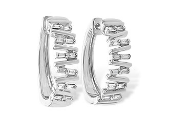 H190-69077: EARR .30 TW BAGUETTE DIAS