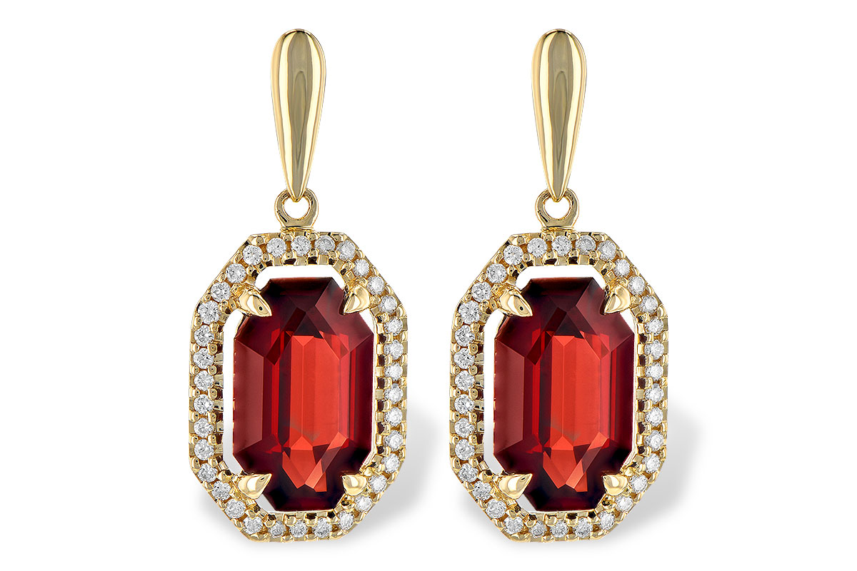H190-69968: EARR 3.30 TW GARNET 3.49 TGW
