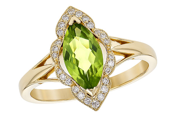 H190-69977: LDS RG .94 PERIDOT 1.05 TGW