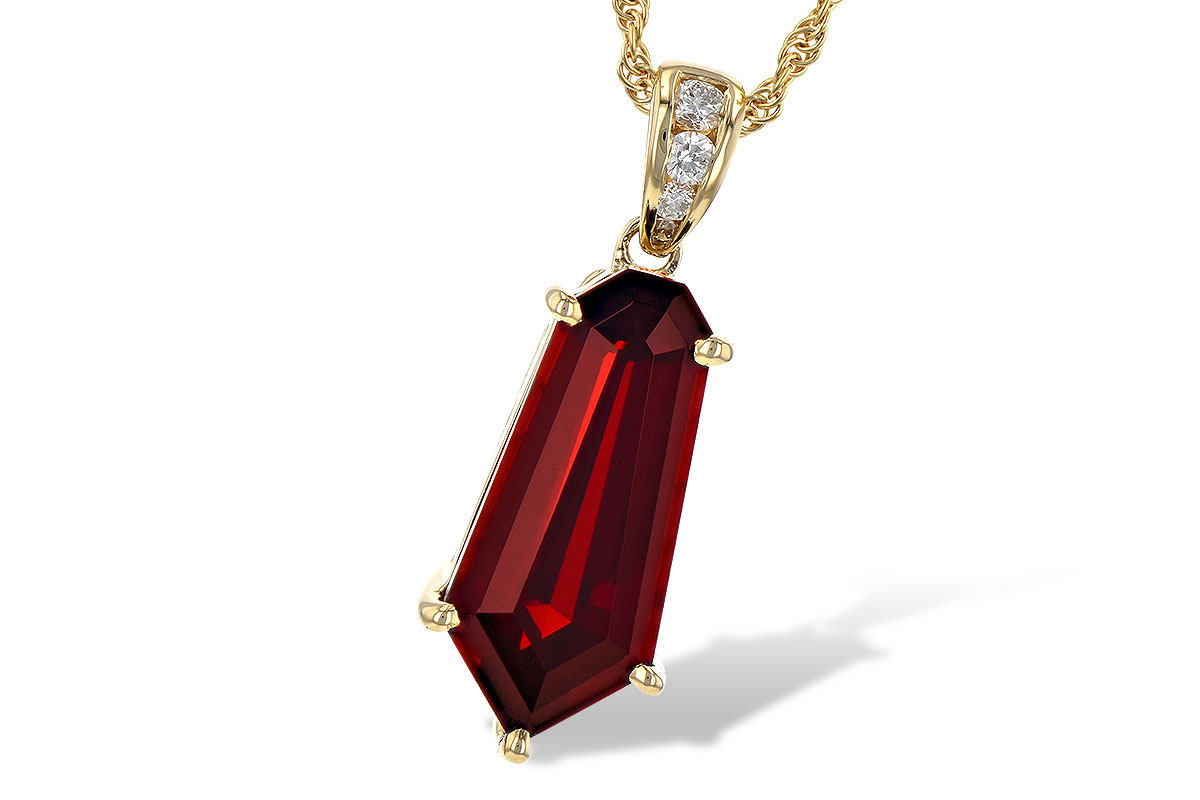 H190-71732: NECK 3.44 GARNET 3.50 TGW