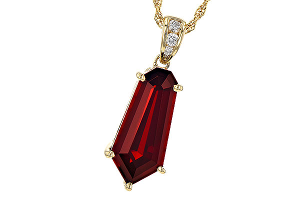 H190-71732: NECK 3.44 GARNET 3.50 TGW