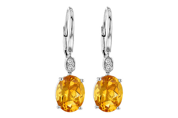 H190-72641: EARR 3.20 TW CITRINE 3.25 TGW (9x7MM CIT)