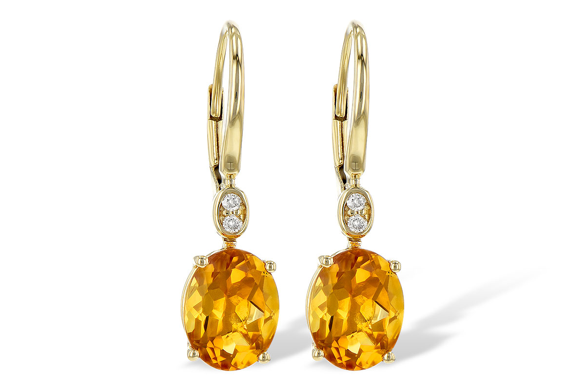 H190-72641: EARR 3.20 TW CITRINE 3.25 TGW (9x7MM CIT)