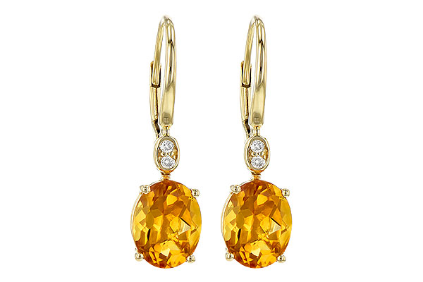 H190-72641: EARR 3.20 TW CITRINE 3.25 TGW (9x7MM CIT)