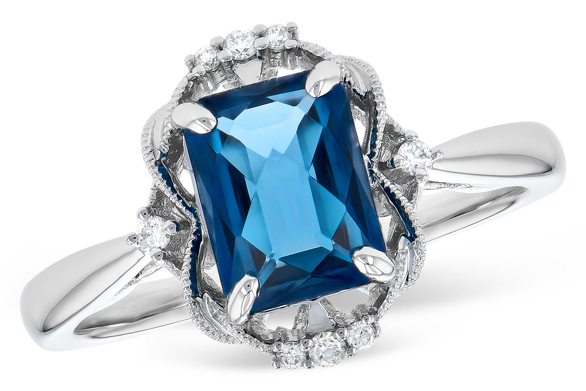 H273-39941: LDS RG 1.70 LONDON BLUE TOPAZ 1.76 TGW