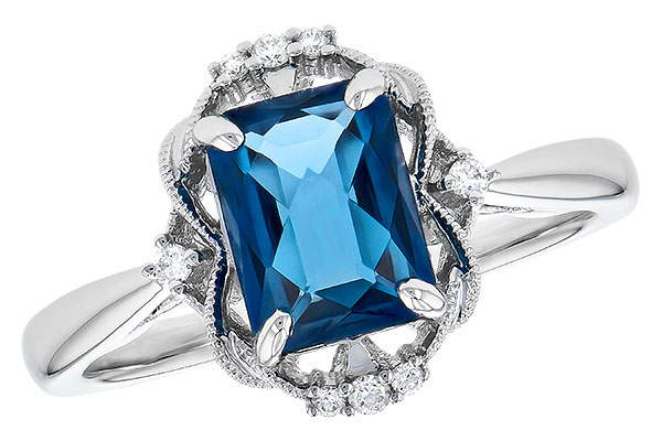 H273-39941: LDS RG 1.70 LONDON BLUE TOPAZ 1.76 TGW