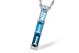 H273-39959: NECK 1.26 BLUE TOPAZ 1.30 TGW