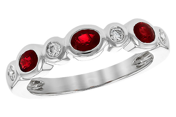H273-39995: LDS WED RG .55 RUBY .68 TGW