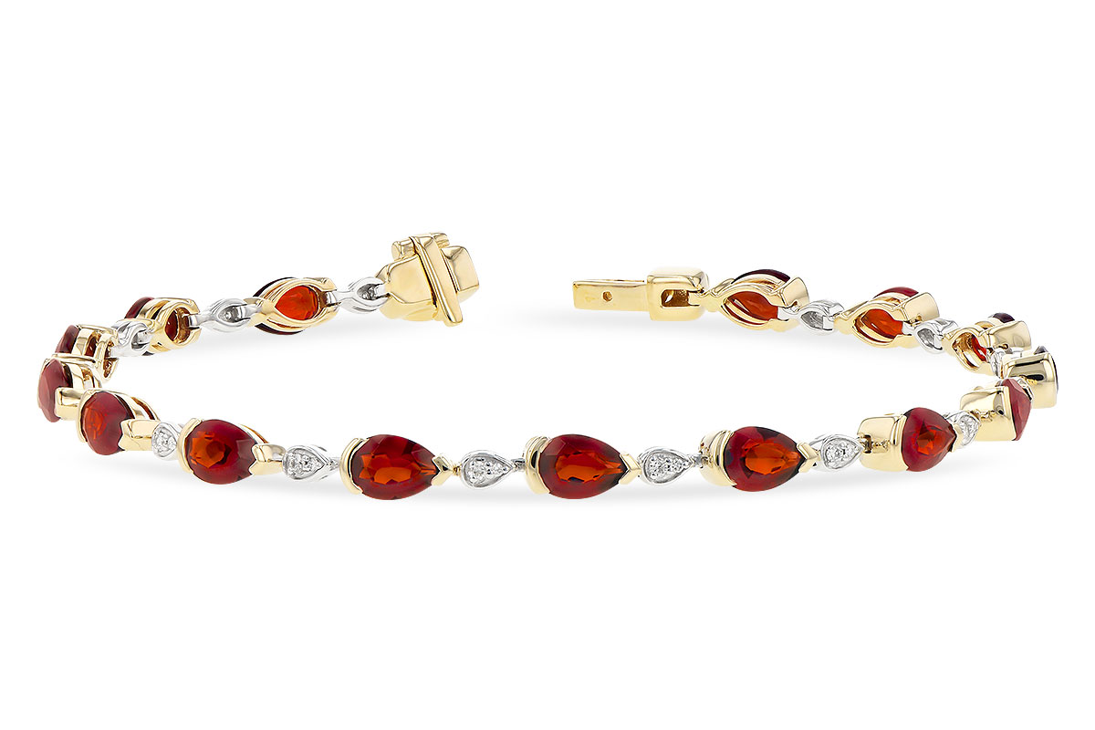 H273-40841: BRACELET 6.44 GARNET 6.60 TGW