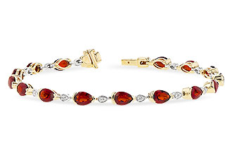 H273-40841: BRACELET 6.44 GARNET 6.60 TGW