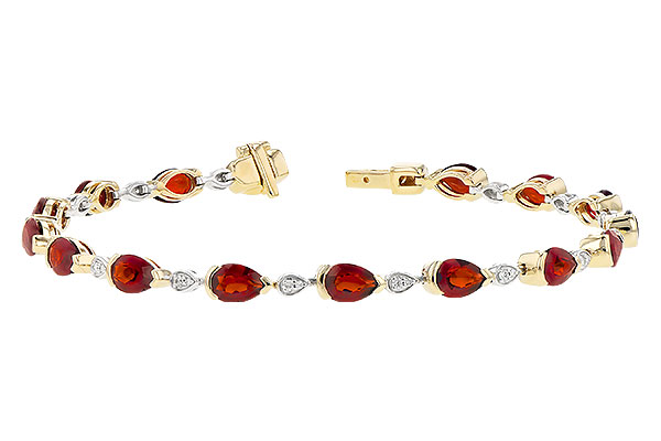 H273-40841: BRACELET 6.44 GARNET 6.60 TGW