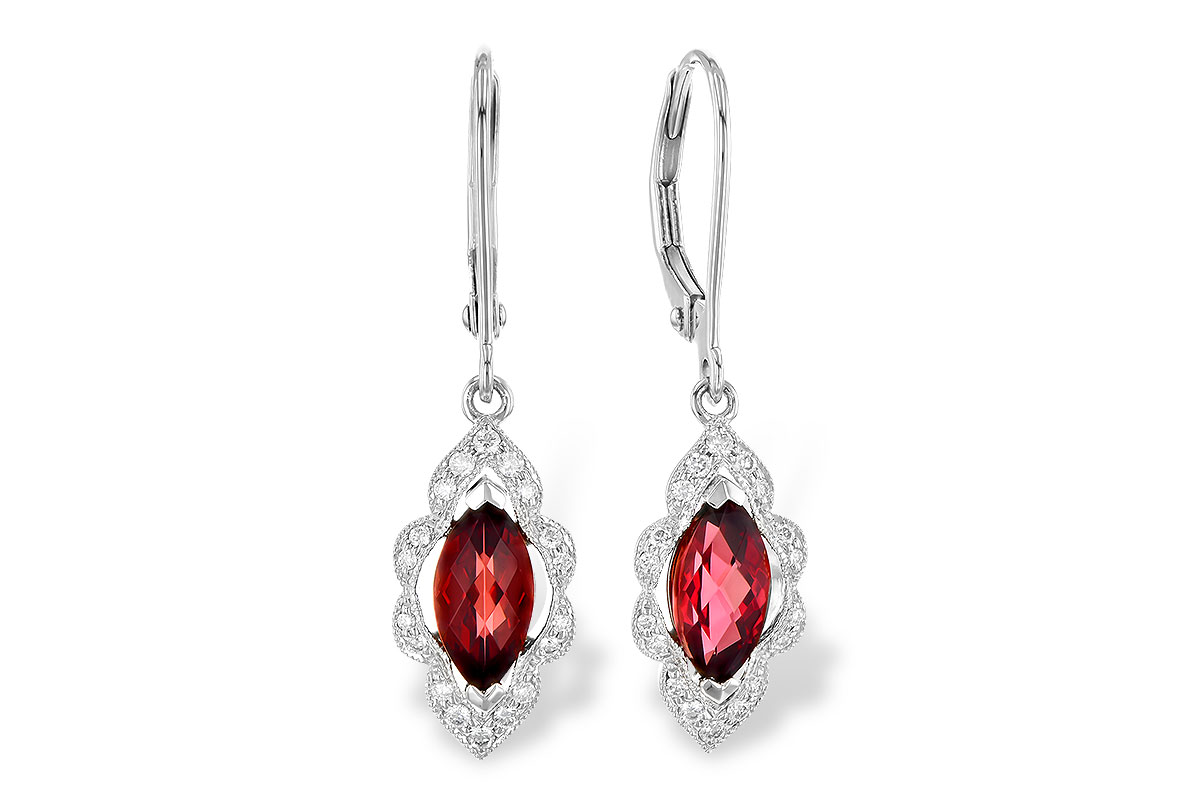 H273-44541: EARR 1.10 TW GARNET 1.25 TGW