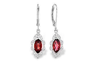 H273-44541: EARR 1.10 TW GARNET 1.25 TGW