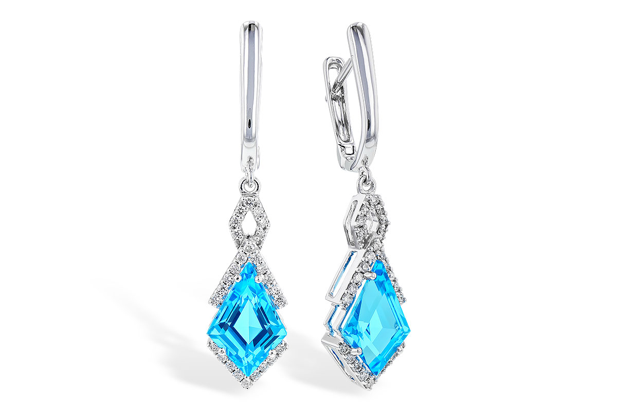 H274-29950: EARR 2.72 TW BLUE TOPAZ 2.90 TGW
